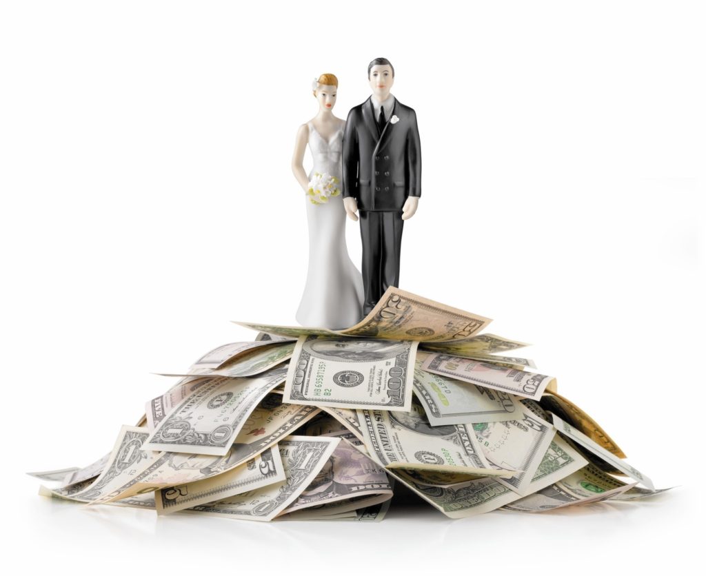 average cost of a wedding in 1985