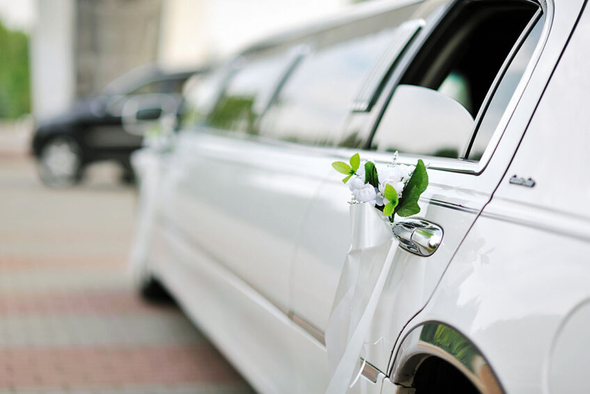 choosing a luxury rental car for a wedding