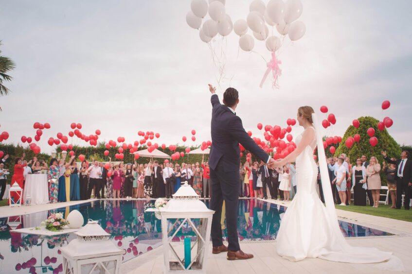 Couple Visiting a Wedding Venue